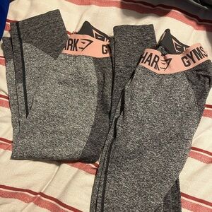 Gymshark 1 pair of capris and 1 reg leggings
